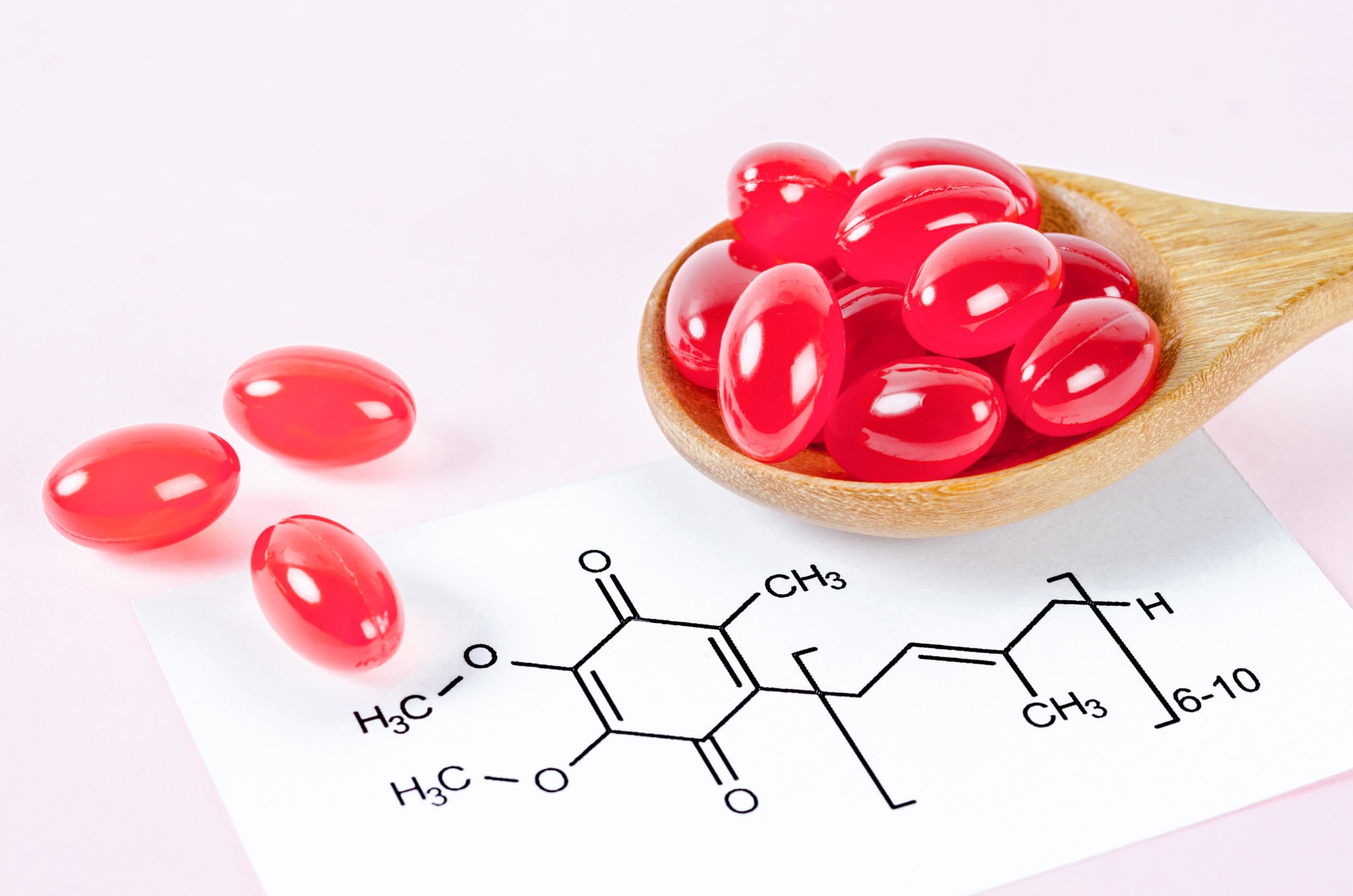 Vitamin Coenzyme Q10 with chemical formula